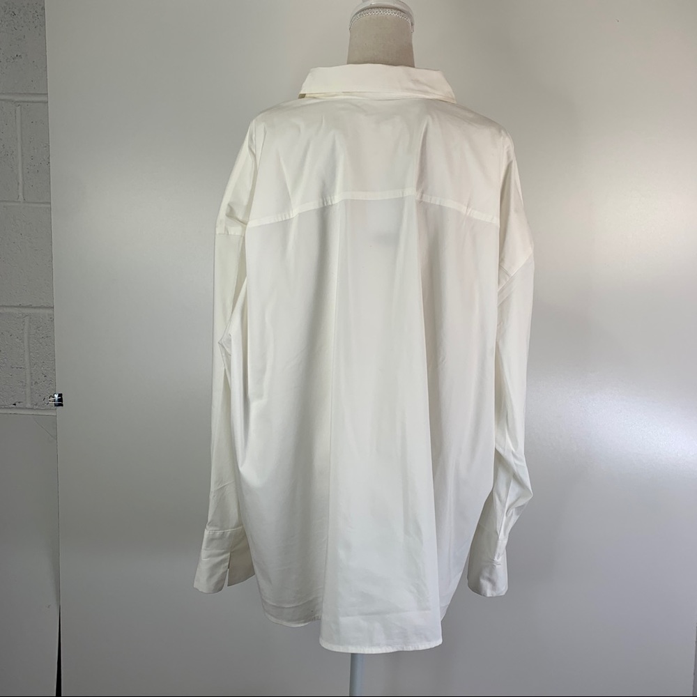 J. Jill White Button Up Shirt Collection Stretch Top Professional Cotton Preppy - Picture 2 of 12